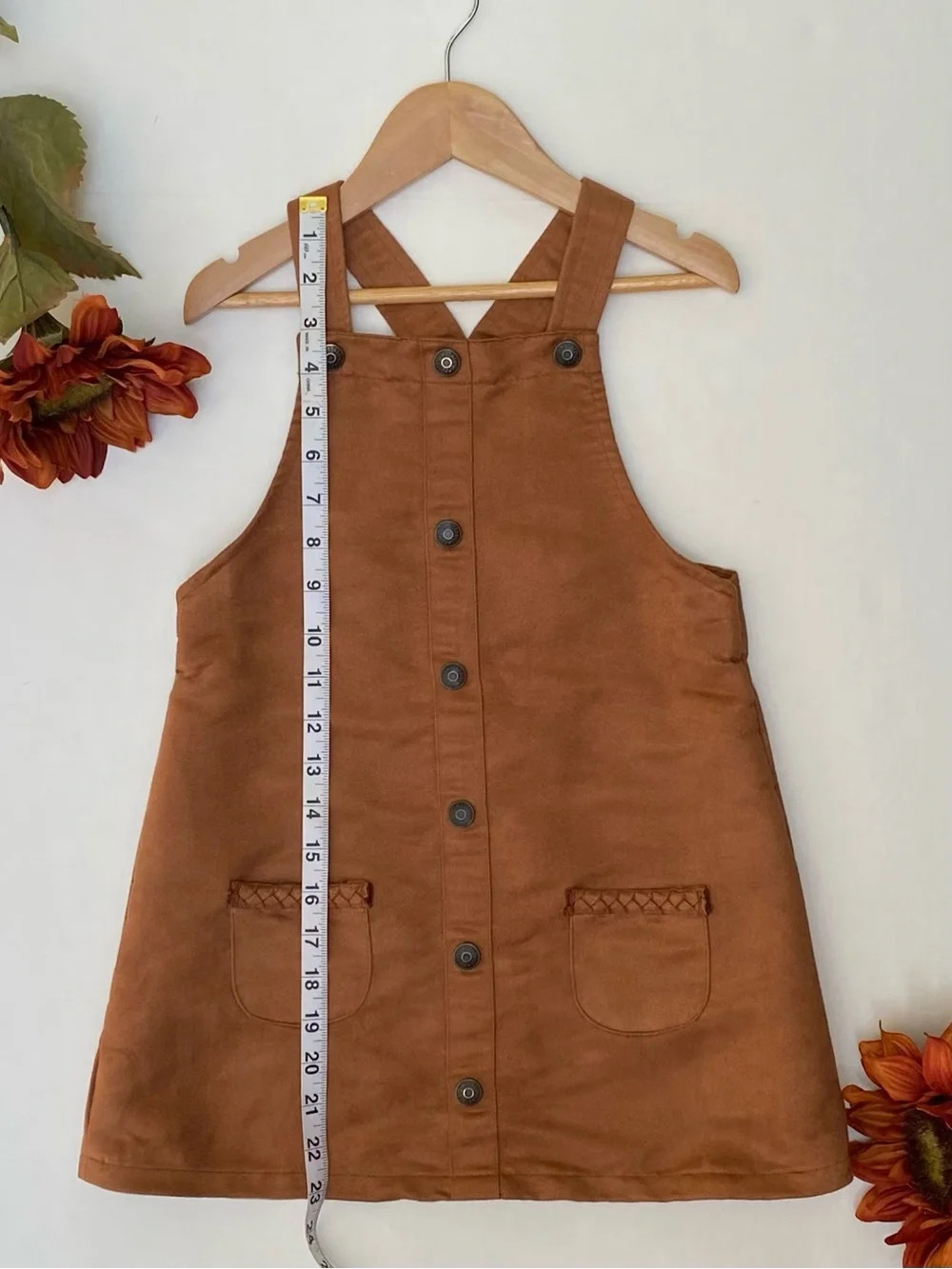 Gymboree Girls ‘County Fair’ Faux Suede Brown Western Jumper Size 5T